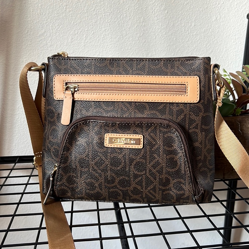 Calvin Klein Monogramed Crossbody Bag